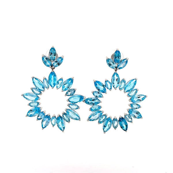 Blue Topaz Earrings