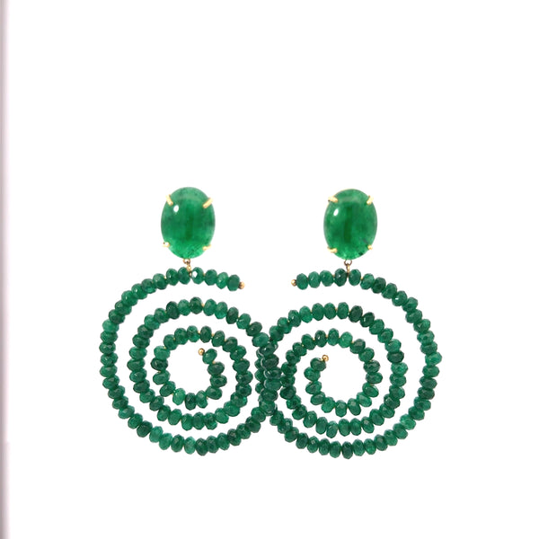 Emerald Gemotion Earrings