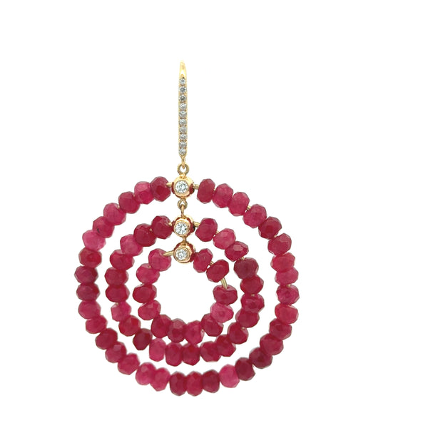 Ruby Gemotion Earrings